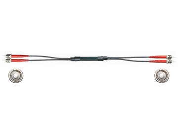 PVC 光纤电缆 | 玻璃纤维，连接器 ST 两侧
