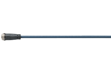 chainflex® 高柔性连接电缆，360°屏蔽，直M12 x 1，CF.INI CF10