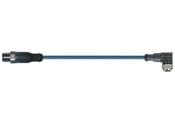 chainflex® 高柔性链接电缆，360°屏蔽，弯角M12 x 1，CF.INI CF10