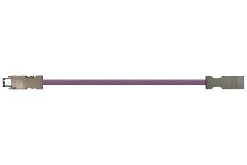 TPE-总线电缆 | 火线电缆，连接器 A：带夹子的 Molex 插座 A，连接器 B：带夹子的 Molex 插针 A