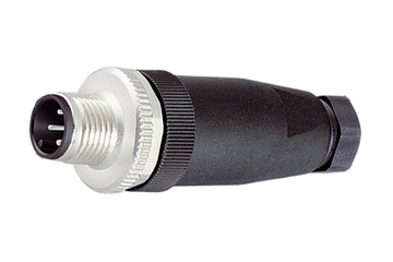 Binder M12-A电缆接头，4.0-6.0毫米，非屏蔽，螺钉端头，IP67，UL