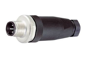 Binder M12-A电缆接头，6.0-8.0毫米，非屏蔽，螺钉端头，IP67，UL