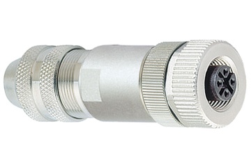 Binder M12-A电缆母头，4.0-6.0毫米，带屏蔽，螺钉端头，IP67，UL