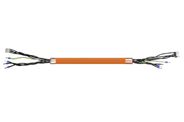 readycable® 编码器电缆，近乎於製造商標準ElauE-MO-087，基础电缆PVC 15 x d