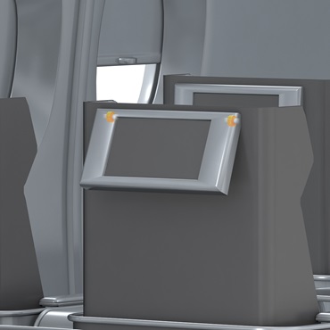 飞机内部：用于平板电脑安装架的iglidur 滑动轴承