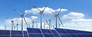 可再生能源：太阳能和风力