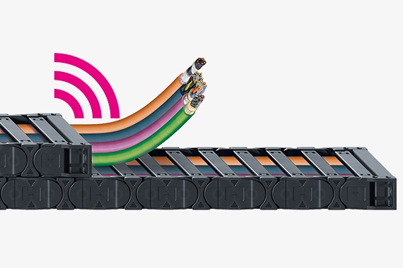 智能塑料拖链和 chainflex 高柔性电缆