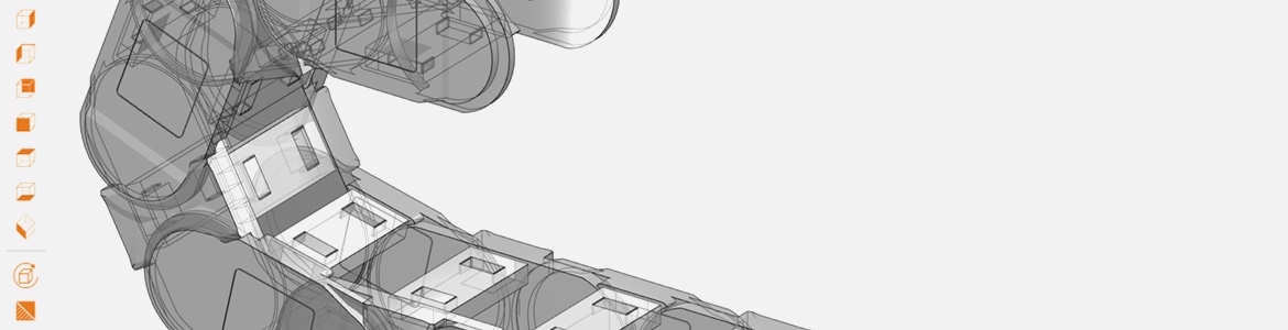 在3D CAD网站页面进行拖链磨具设计